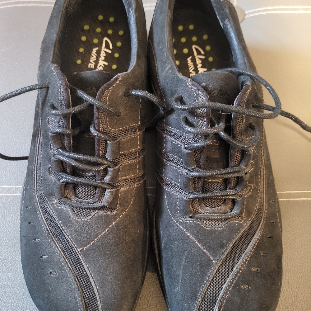 Clarks Wave Black Shoes